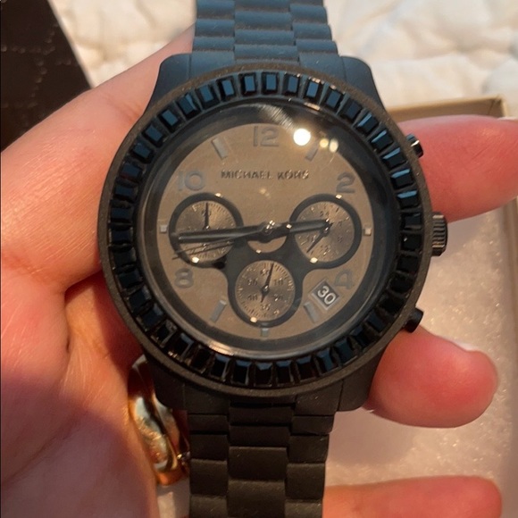 All blacked out MK silicon watch main image 7